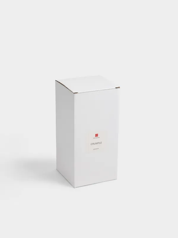 Гүл вазасы, 22 см, фарфор Р, сүт түстес, Иілімдер, Crumple, image-5