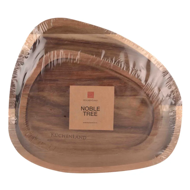 Набор блюд, 16х12/20х18 см, 2 шт, дерево, овальный, Noble tree, image-4
