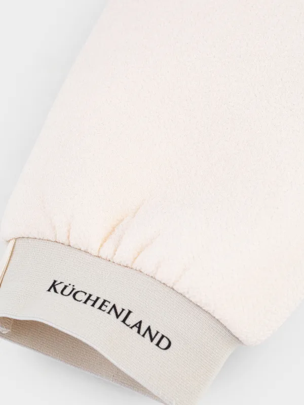 Денені жууға арналған жөке-қолғап, 22х15 см, қабыршақтайды, вискоза/полиуретан, сарғылт-қоңыр, Rayon spa, image-2