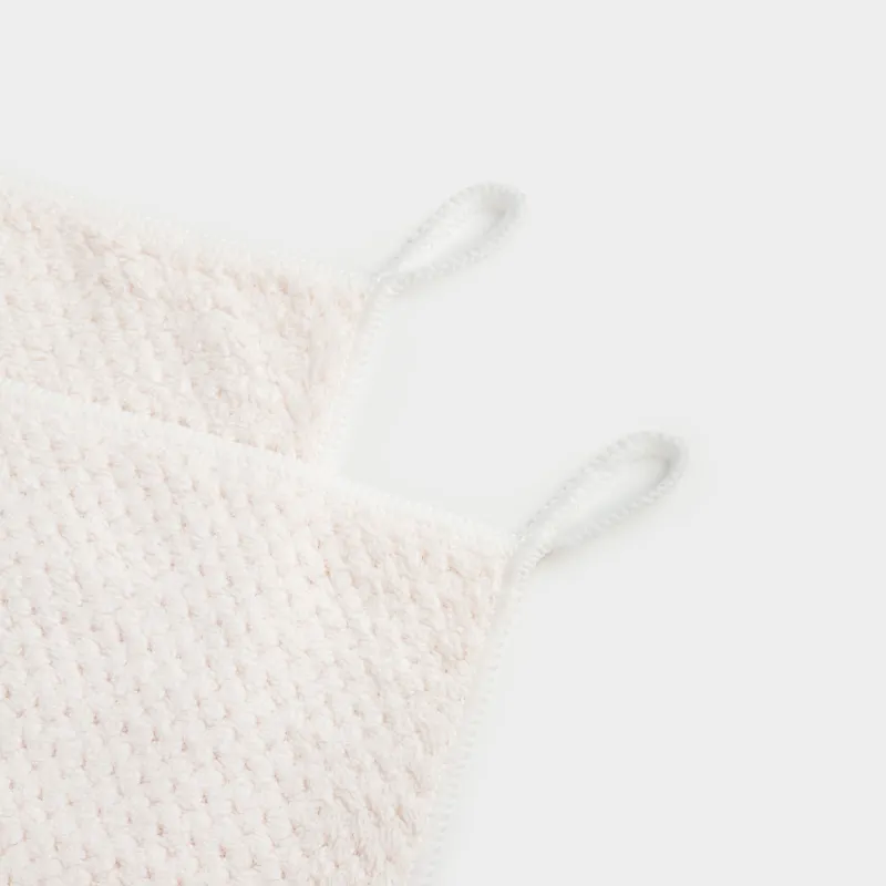 Сүлгі, 30х30 см, 2 дана, флис, сүт түстес, Ratine, image-4