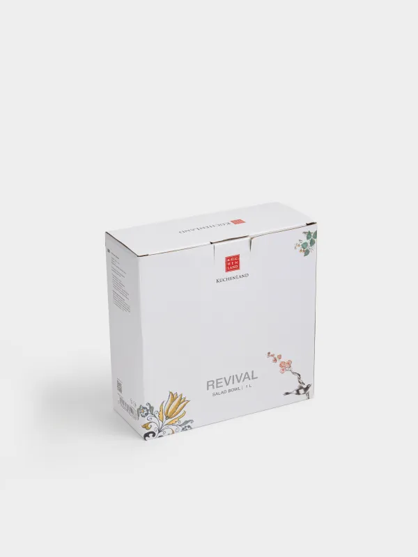 Салат ыдысы, 19х8 см, 1 мл, фарфор N, ақ және алтын түстес, Кинцуги, Revival, image-5