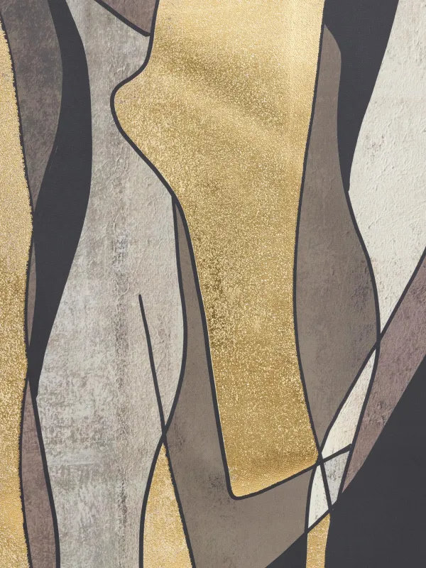 Жақтаудағы сурет, 78х103 см, кенеп, алтын қоңыр, Абстракция, Abstract, image-4