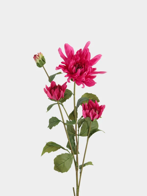 Ветка декоративная, 85 см, Розовый георгин, Flower garden, image-1