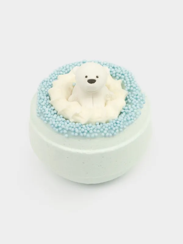Бомбочка для ванны, с игрушкой, Ежевика, White bear, image-0