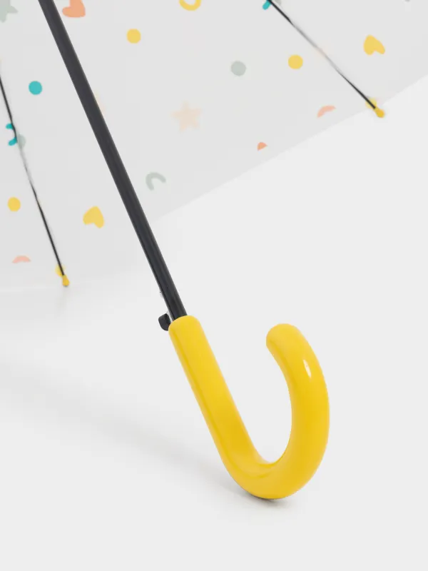 Зонт-трость, 70 см, детский, полиоксиэтилен, желтый, Фигурки, Aspen, image-2