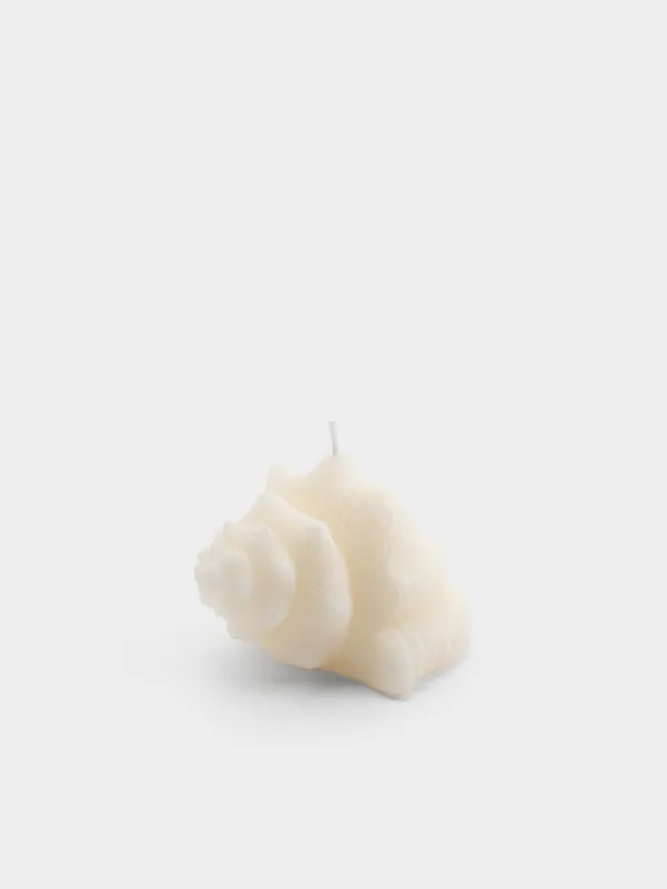 Хош иісті шам, 11х7 см, ақ, хош иіс, Қабыршақ, Seaside candle, image-1