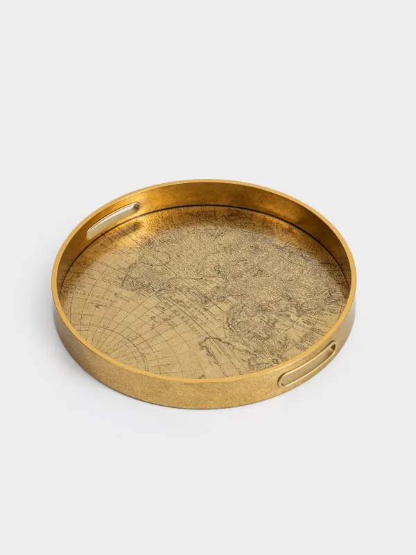 Науа, 34 см, пластик/шыны, дөңгелек, алтын, Глобус, Discovery, image-2