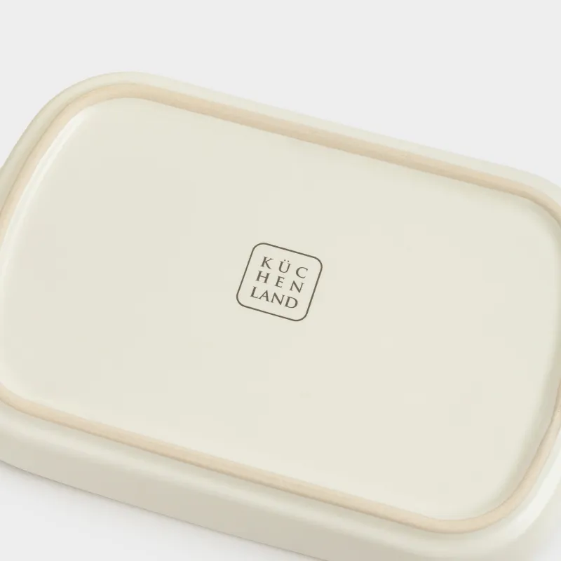 Май ыдысы, 18 см, керамика, тікбұрышты, сарғылт-қоңыр, Laneri, image-3