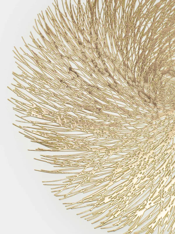 Аспаптарға арналған майлық, 38 см, ПВХ, дөңгелек, алтын түстес, Azhur Grid, image-2