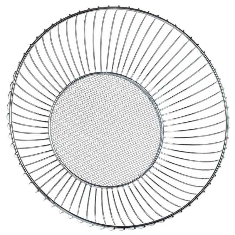 Жеміс себеті, 25 см, металл, күміс, Twist, image-1