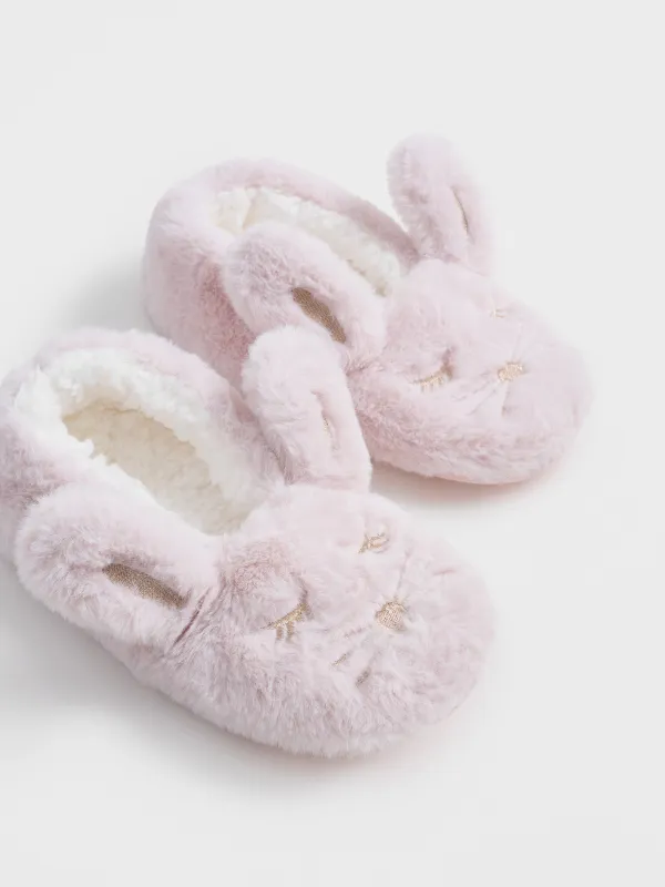 Тапочки-носки женские, искусственный мех/шерпа, Funny warm, image-3