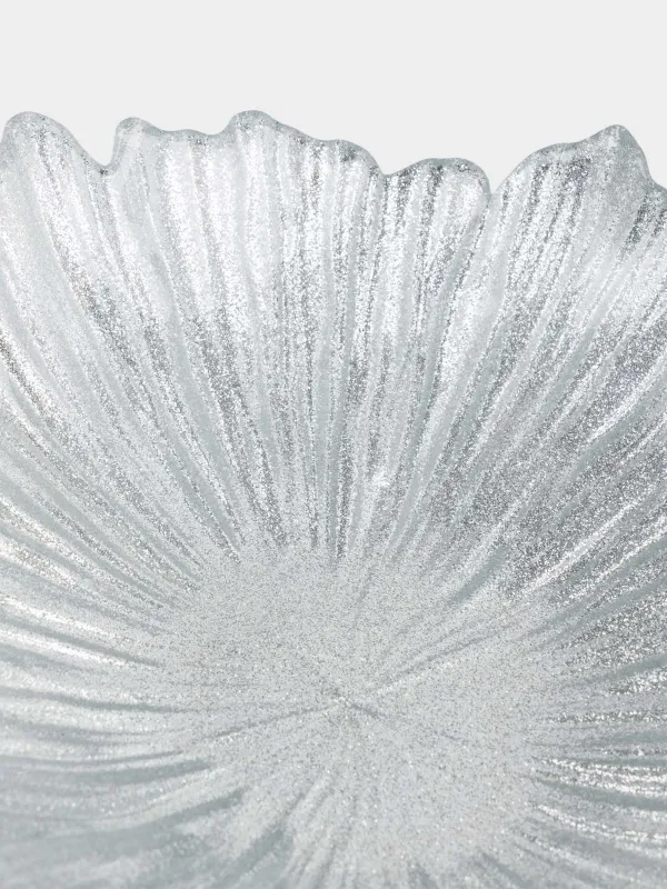 Терең ыдыс, 21х5 см, шыны Р, күміс түстес, Verge, image-3