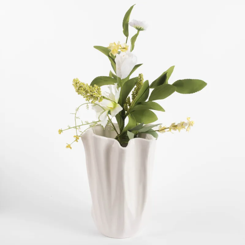 Ваза для цветов, 24 см, Мятый эффект, Crumple, image-5