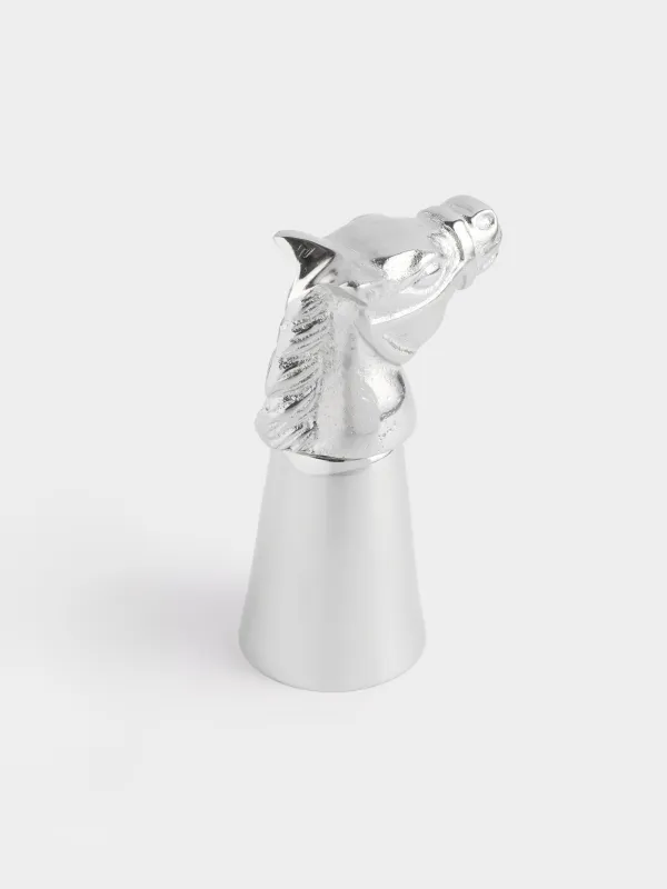 Араққа арналған рюмка, 150 мл, металл, күміс, Жылқы, Horse silver, image-4