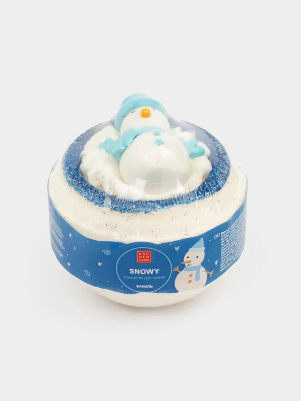 Ваннаға арналған бомба, 130 гр, ойыншығы бар, ақ, Ваниль, Аққала, Snowy, image-4