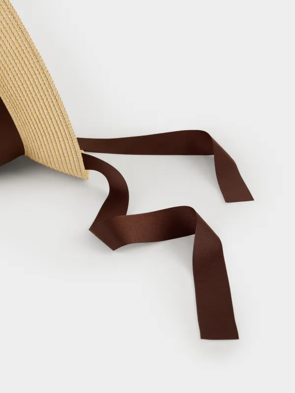 Қалпақ, бірыңғай өлшем, таспасы бар, целлюлоза/полиэстер, сарғылт-қоңыр, Banjo, image-2