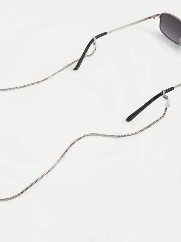 Көзілдірік тізбегі, 75 см, металл, күміс, Skye, image-2