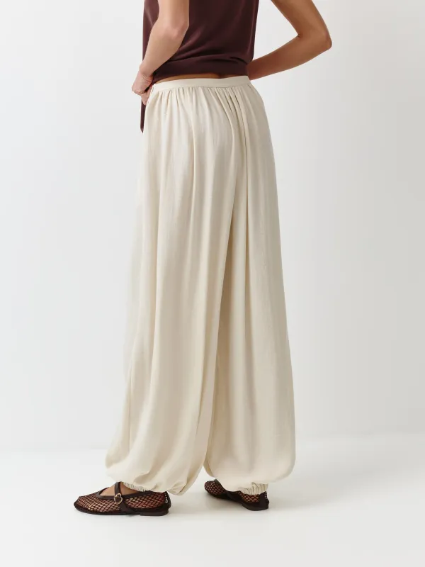 Әйелдер шалбары, өлшемі XS, вискоза/нейлон, ақшыл сарғылт-қоңыр, Bernardita, image-3