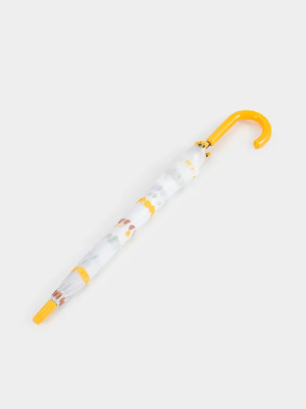 Қолшатыр-таяқ, 68 см, балаларға арналған, полиоксиэтилен, сары, нүктелі, Aspen, image-5