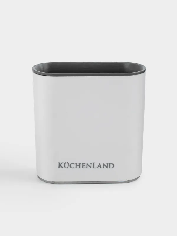 Ерш туалетный, 35 см, с подставкой, гибкий, резина/пластик, белый, Click, image-2