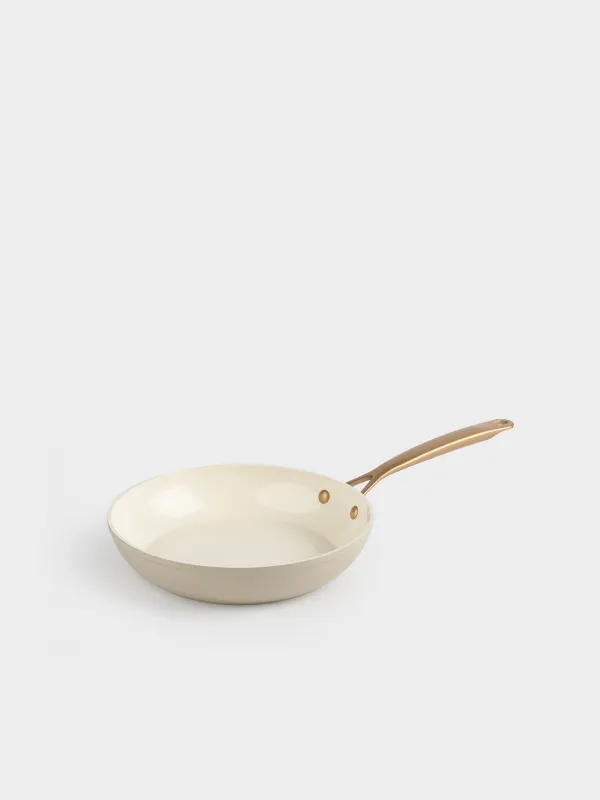 Таба, 24 см, жабыны бар, алюминий, сүт түстес, Piatto gold, image-0