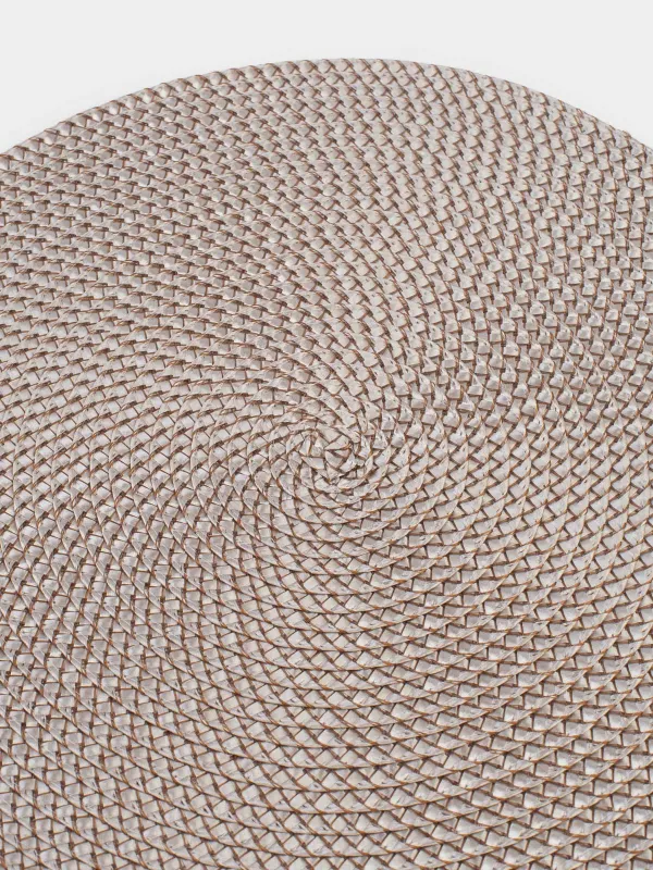 Аспап астындағы майлық, 38 см, полипропилен/ПЭТ, дөңгелек, құм, Circle Braid, image-3