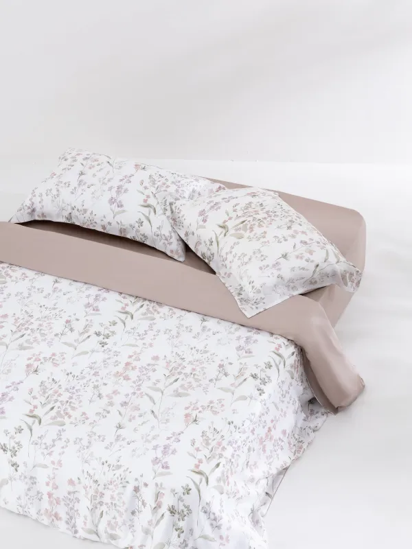 Төсек жиынтығы, Еуро, tencel 300 ТС, сүтті сарғылт-қоңыр, Бұтақтар, Tencel, image-2