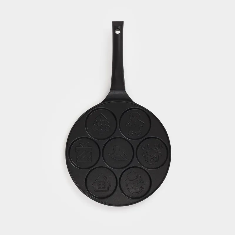 Таба, жұмыртқа пен құймақтарға арналған, 26 см, 7 бөлім, жабыны бар, алюминий, Жаңа жылдық атрибуттар, Action, image-3