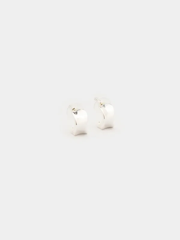 Пусет сырғалары, 1,5 см, 2 дана, металл, күміс түстес, Jewelry, image-1