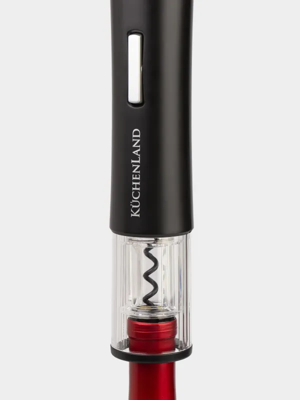 Шарап жинағы, 4pr, вакуумдық тығынмен, пластик/Болат, жарықдиодты W, қара, бар, image-6