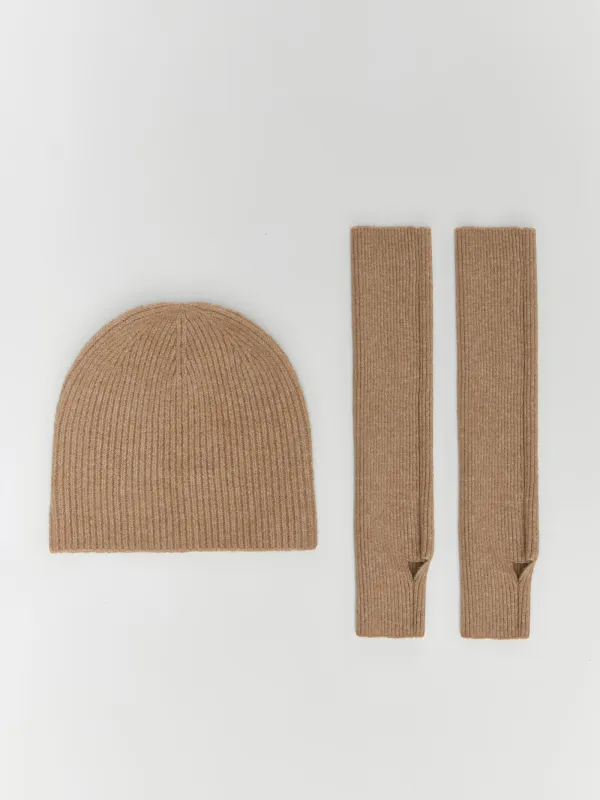 Әйелдер қолғаптары, ұзартылған, бірыңғай өлшем, полиэстер/акрил, құм, Knitting, image-3