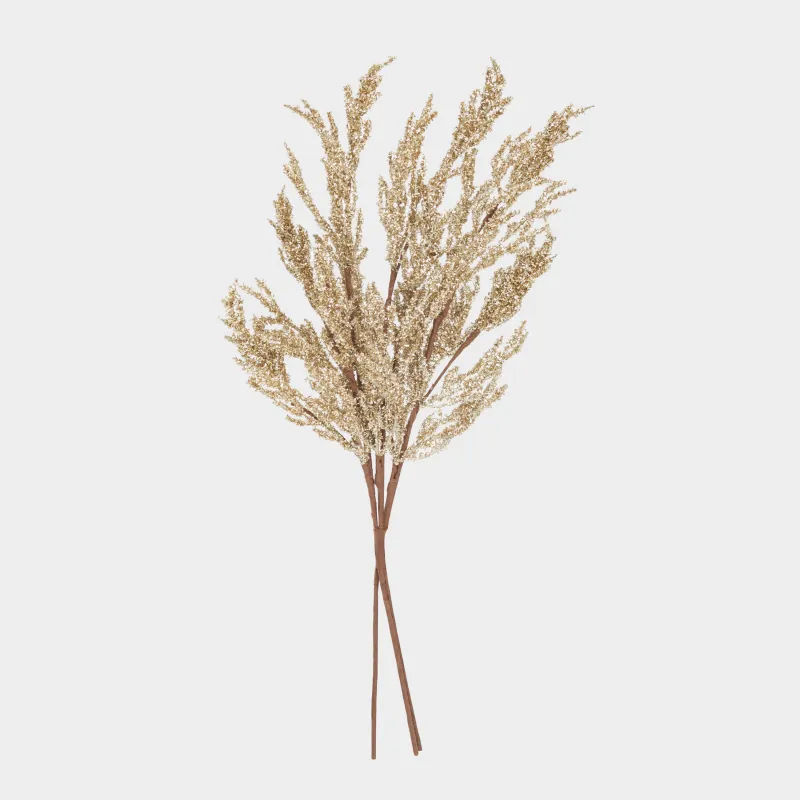 Сәндік бұтақ, 72 см, ПВХ/полиэстер, шампан, Шырша, Conifer champagne