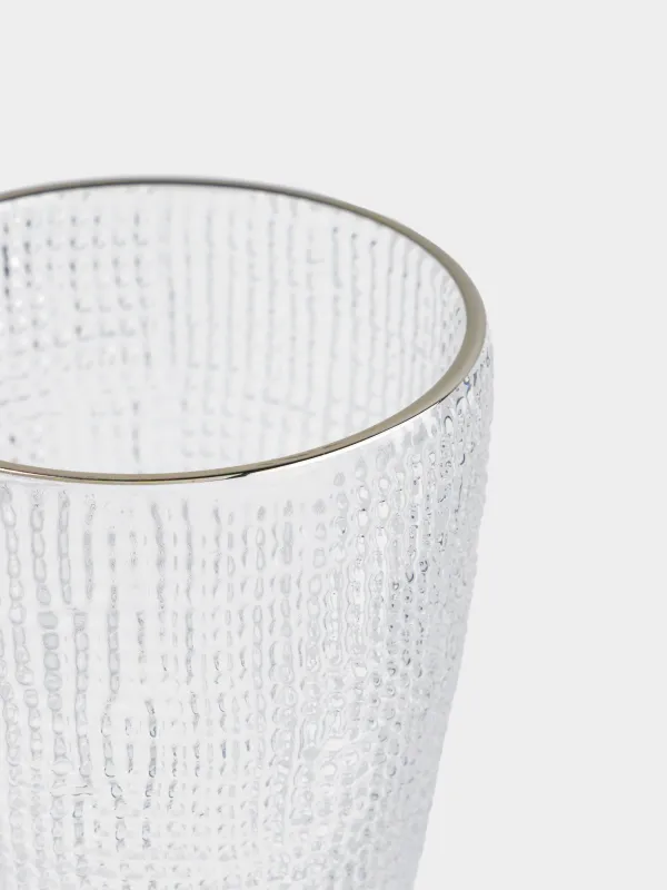 Шарап шыныаяқ, 260 мл, шыны Р, күміс жиегі бар,, Grain silver, image-2