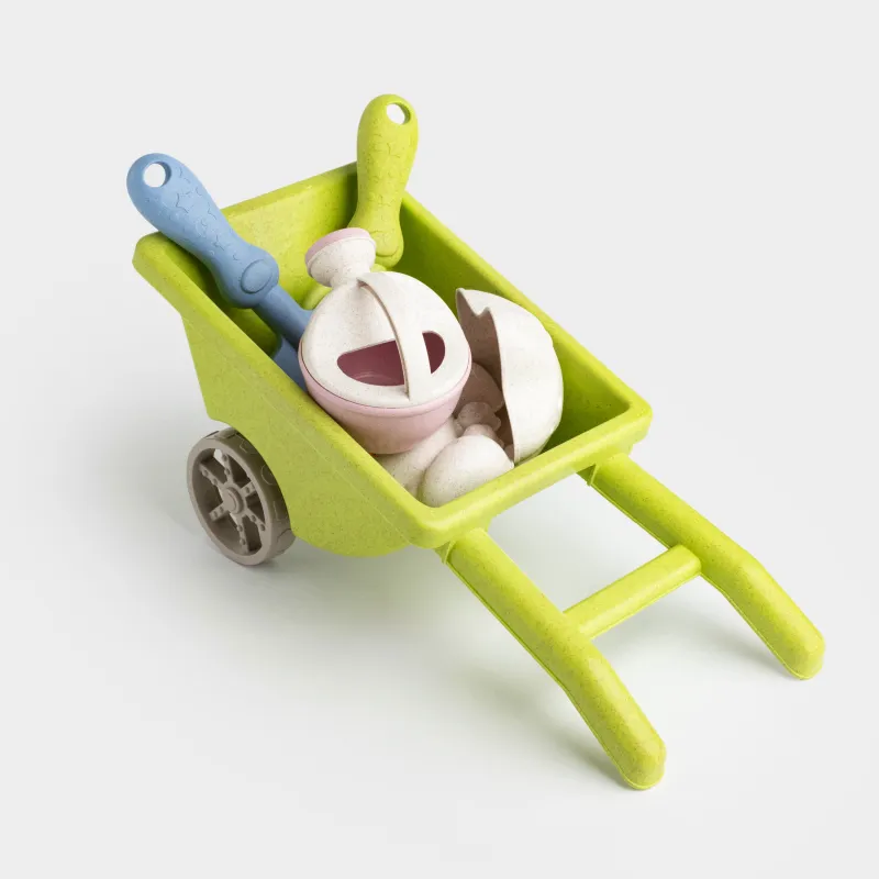 Набор игровой для песка, 7 пр, с игрушкой, пластик, цветной, Телега, Sunny, image-2