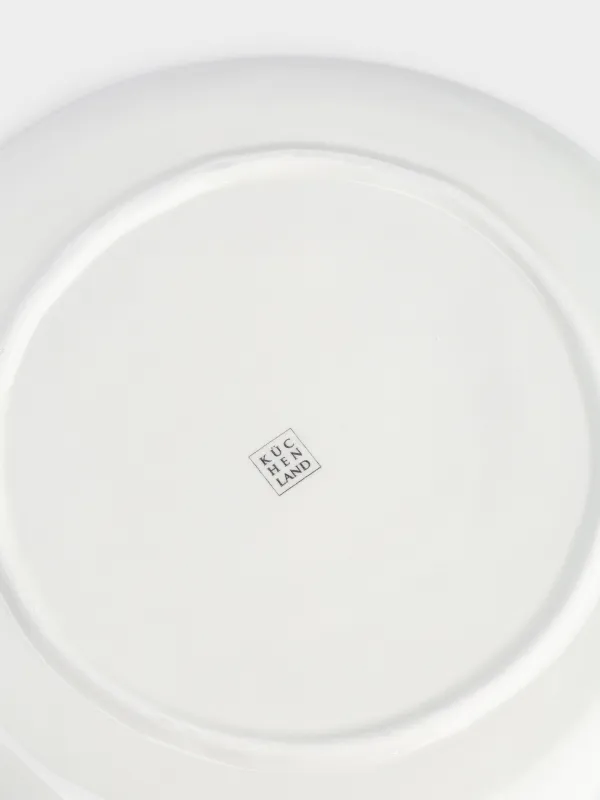 Тарелка закусочная, 21 см, в крапинку, Неровный край, Crumple speckled, image-4