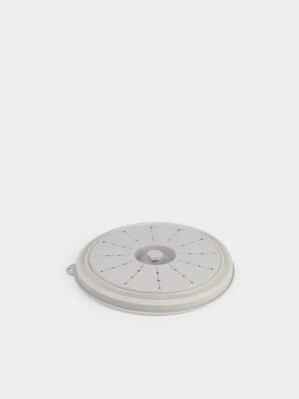 Микротолқынды пешке арналған қақпақ, 27 см, жиналмалы, пластик, сүт түстес, Galori, image-2