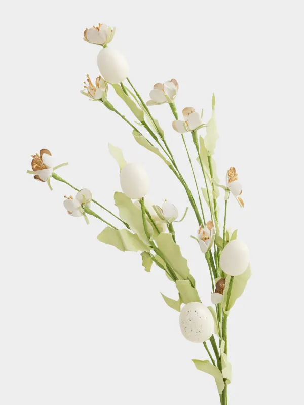 Ветка декоративная, 81 см, Пасхальные яйца и цветы, Rustic Easter decor, image-1