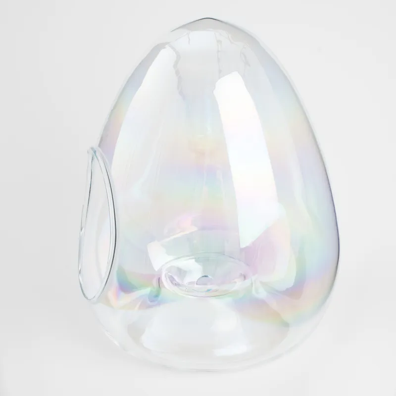 Кәмпит ыдысы, 17х23 см, шыны, інжу-маржан, Жұмыртқа, Clear polar, image-3