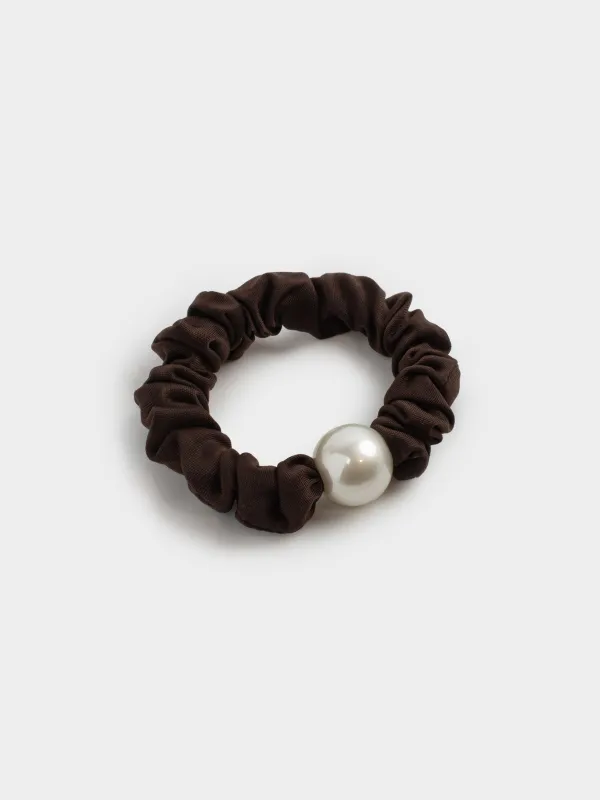 Резинка для волос, 6 см, сатин/пластик, Silk, image-1