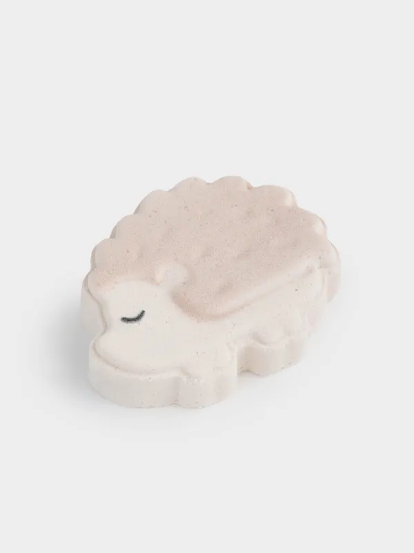 Бомбочка для ванны, 100 гр, с эффектом радуги, Бежевая, Попкорн, Ежик, Friends spa, image-2