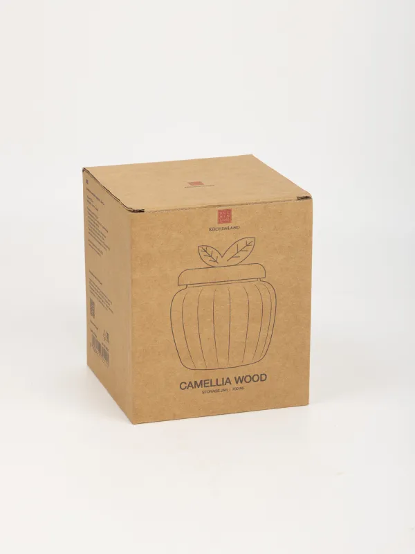 Банка для сыпучих продуктов, 700 мл, Camellia wood, image-3