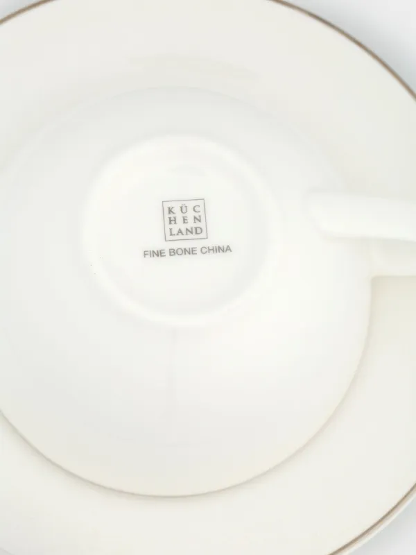 Пара чайная, 2 перс, 4 пр, 250 мл, фарфор F, Pearl-platinum, image-7