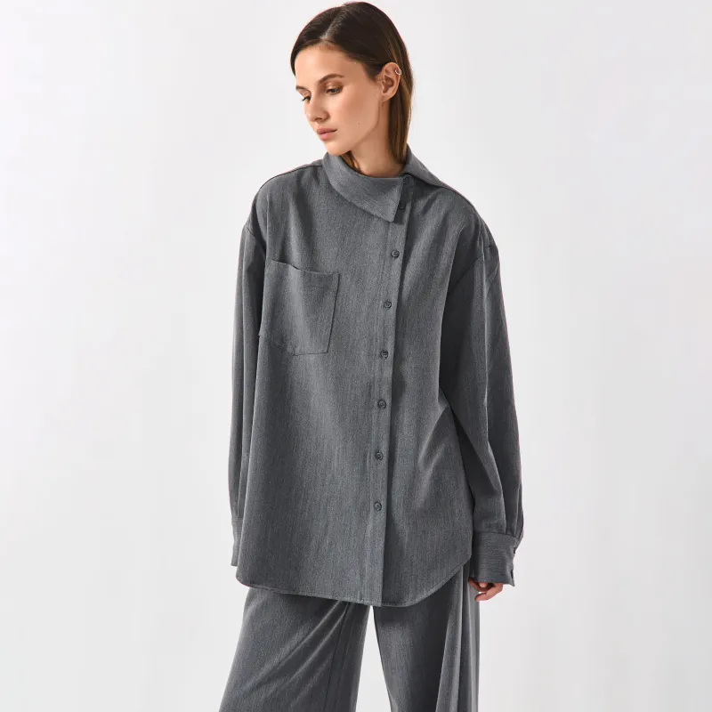 Рубашка серая, Sabrina