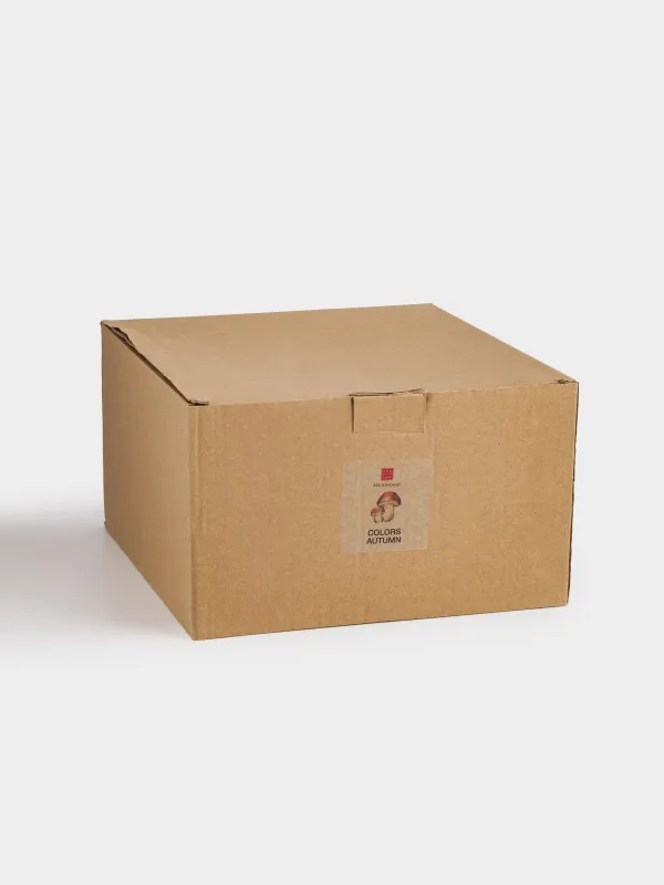 Аяқты ыдыс, 22х12 см, фарфор Р, сүтті-қоңыр, Саңырауқұлақ, Colors autumn, image-5