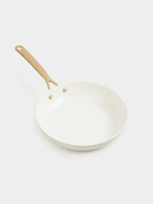 Таба, 24 см, жабыны бар, алюминий, сүт түстес, Piatto gold, image-1