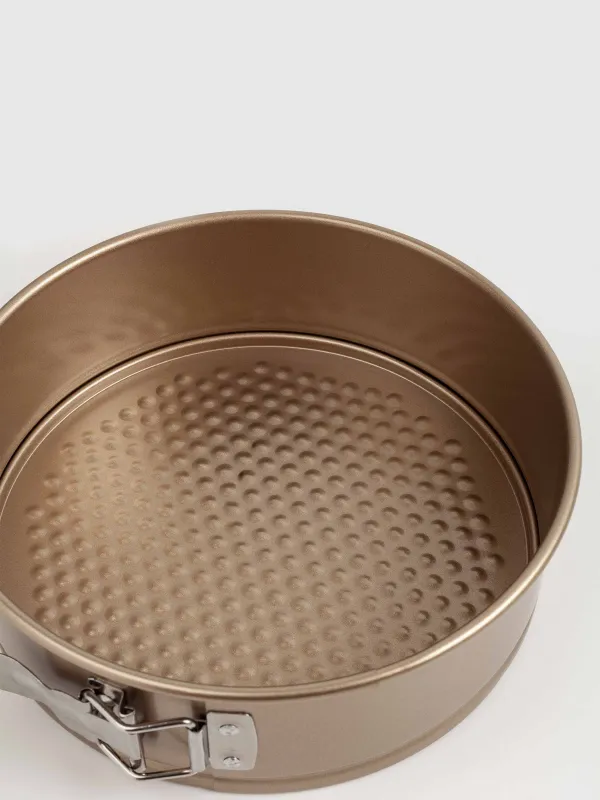 Форма для выпечки, 22 см, разъемная, с покрытием, сталь, медная, Resto clip, image-2