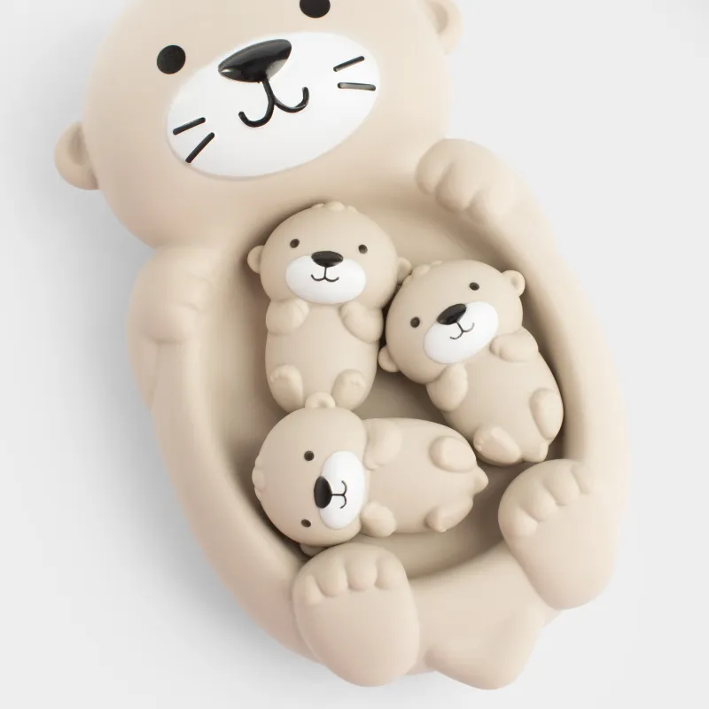 Шомылуға арналған ойыншықтар жиынтығы, 4 дана, ПВХ, сарғылт-қоңыр, Кәмшат отбасымен бірге, Kiddy, image-4