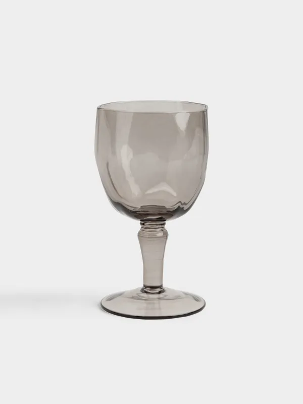 Шарап бокалы, 350 мл, шыны Р, жасыл, Мыжылған әсер, Crumple color, image-0