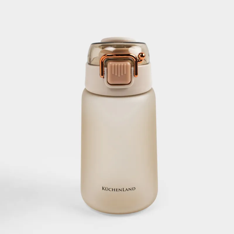 Су бөтелкесі, 500 мл, пластик, бежевый, акватикалық