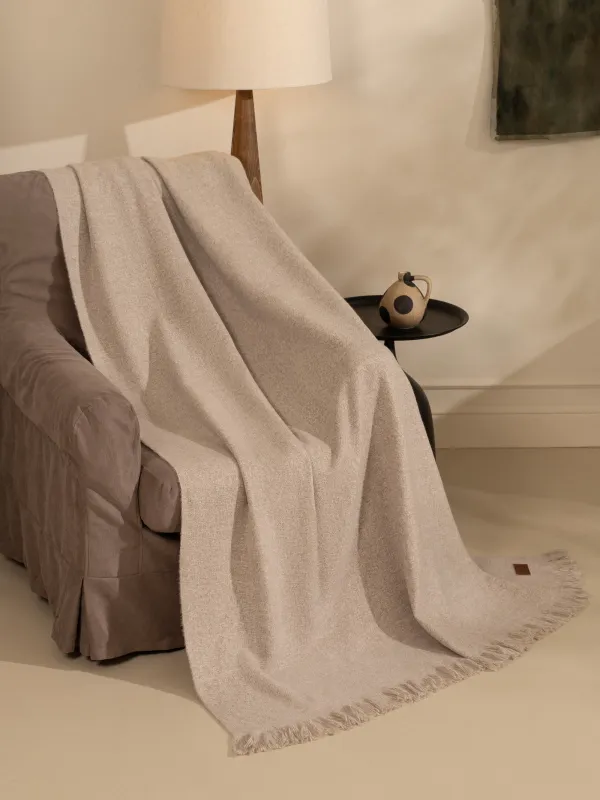 Көрпе, 130х170 см, шашағы бар, полиэстер, ашық қоңыр, Neutral, image-2